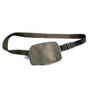 Love and Repeat Fanny Pack‎ Belt Bag Crossbody Purse Olive Green Nylon